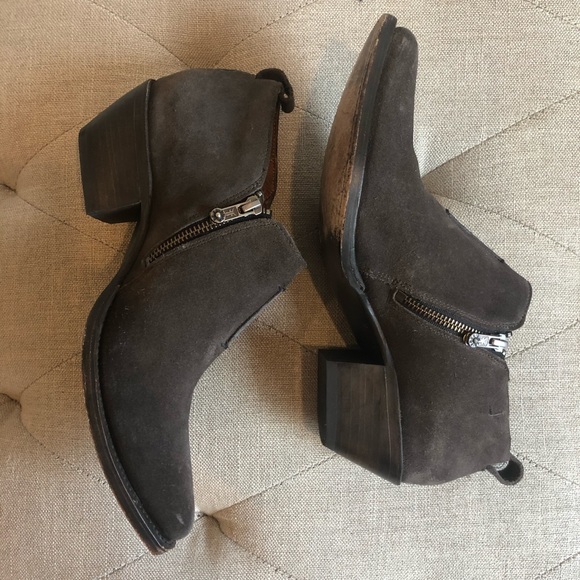 Frye Shooties in Dark Grey Suede - Picture 6 of 8